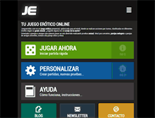 Tablet Screenshot of juegoerotiko.com